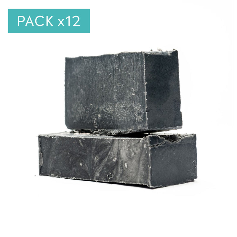Pack x12 Jabón saponificado Carbón Activado 100 grs