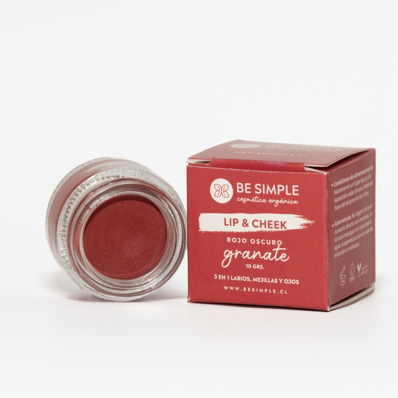 MAQUILLAJE ROJO OSCURO GRANATE 10GRS