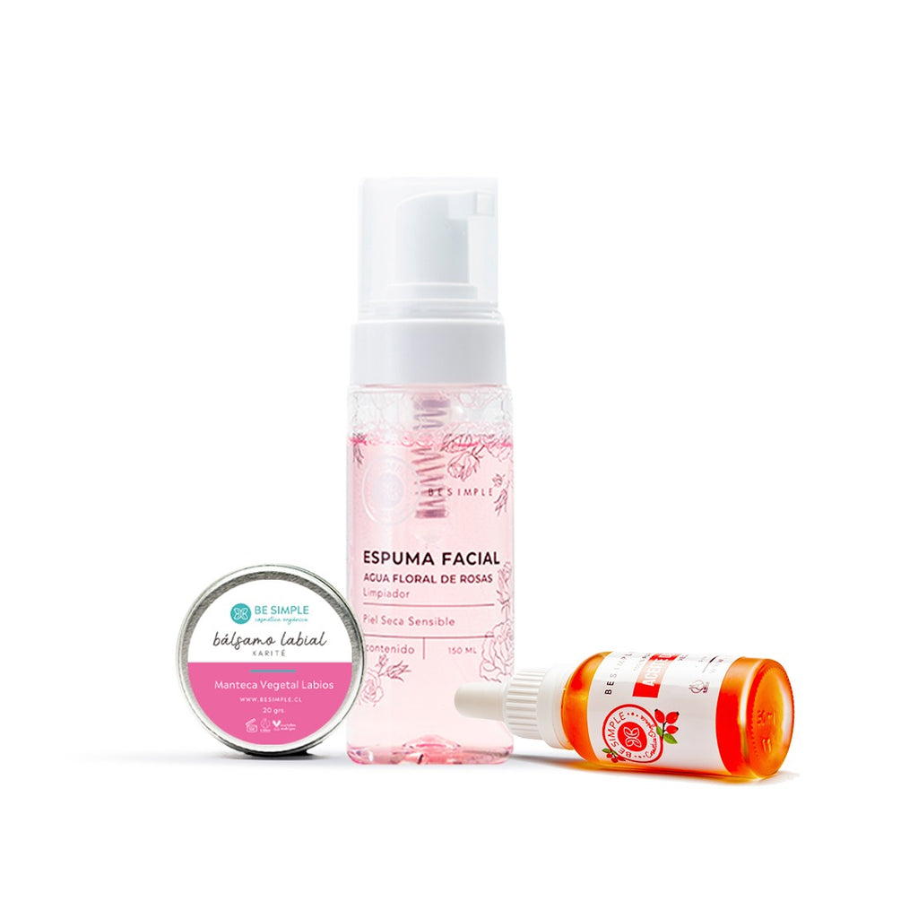 Ritual Juventud Radiante (Espuma de Rosas + Aceite Rosa M. + Bálsamo)
