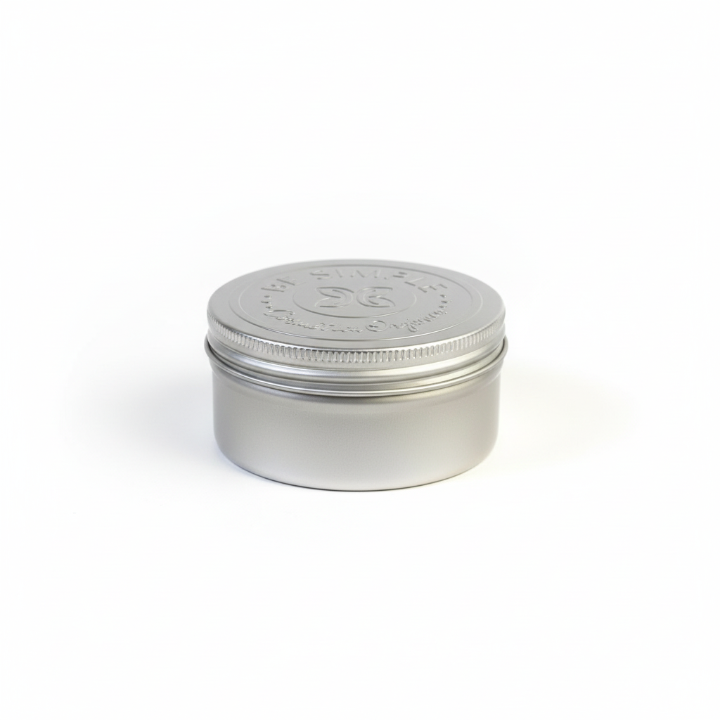 Lata de aluminio c/ tapa Plateada 150grs Be Simple