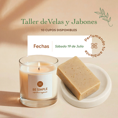 Taller de velas y jabón