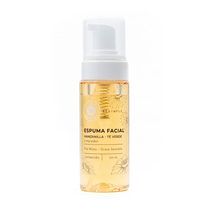 Espuma de limpieza facial Manzanilla Té Verde 150 ml